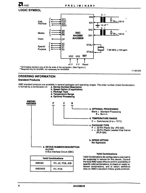 AM2080JC集成電路 技術(shù)規(guī)格、PDF資料與采購指南